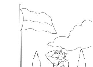 livre de coloriage en ligne pour la célébration du jour du drapeau