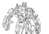 optimus prime in action coloring book online