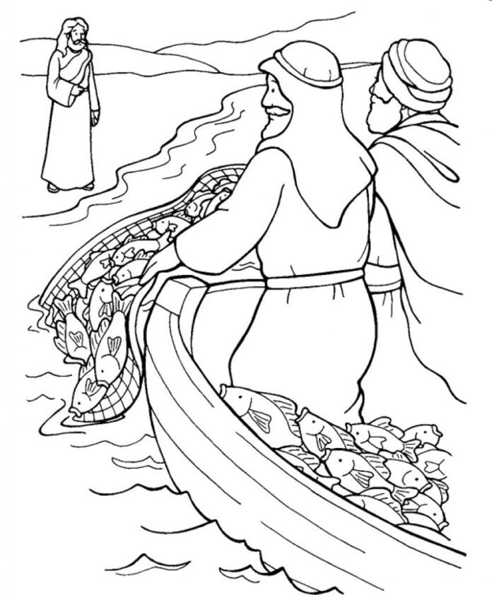 fishing at sea coloring book online