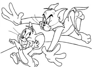 chase jerry mouse coloring book online