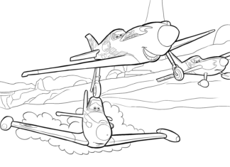Flugzeugrennen-Malbuch online