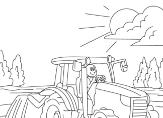 livre de coloriage en ligne sur le travail à la ferme