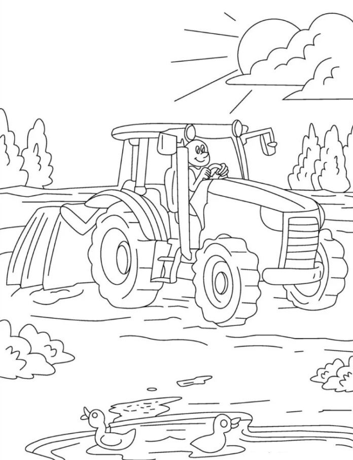 farm work coloring book online