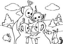 teletubbies characters coloring book online