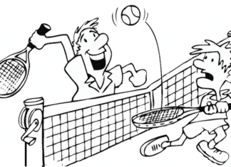 tennis match coloring book online