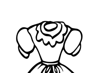 kjol för flickor målarbok på nätet