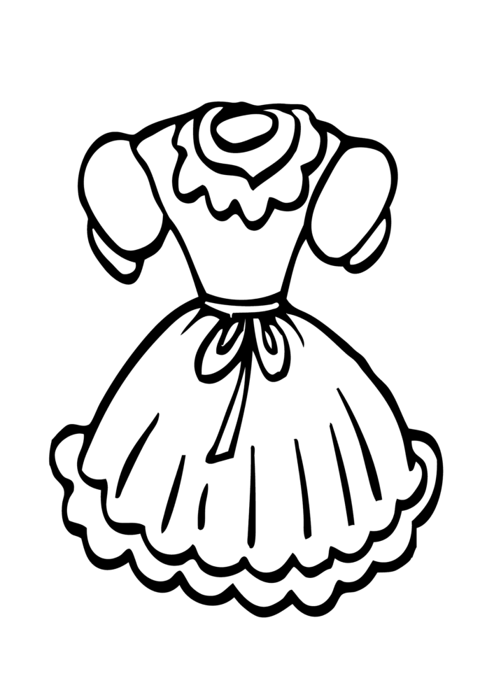 sukňa pre dievčatá omaľovánky online