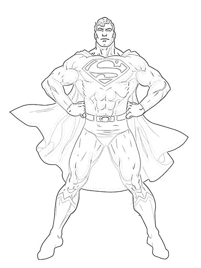 Superhelden-Kostüm-Malbuch online
