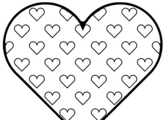 rakkauden symboli värityskirja verkossa