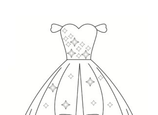Omalovánky svatebních šatů online