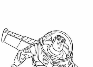 coloring page toy story for kids