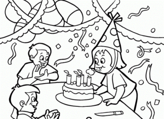 livre de coloriage en ligne sur l'anniversaire de grand-mère