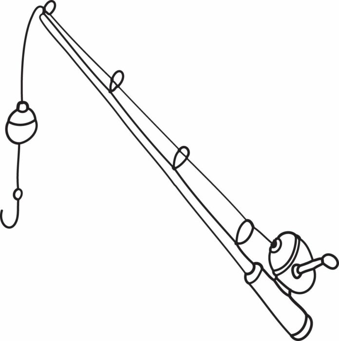 fishing rod coloring book online