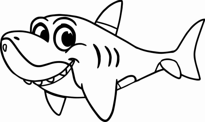 jolly shark coloring book online