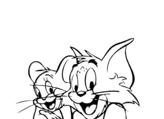 Tom a Jerry společně omalovánky online