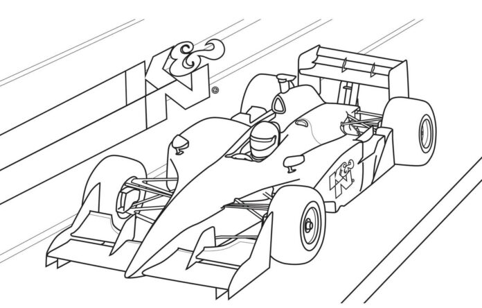 gyors autóverseny színező könyv online