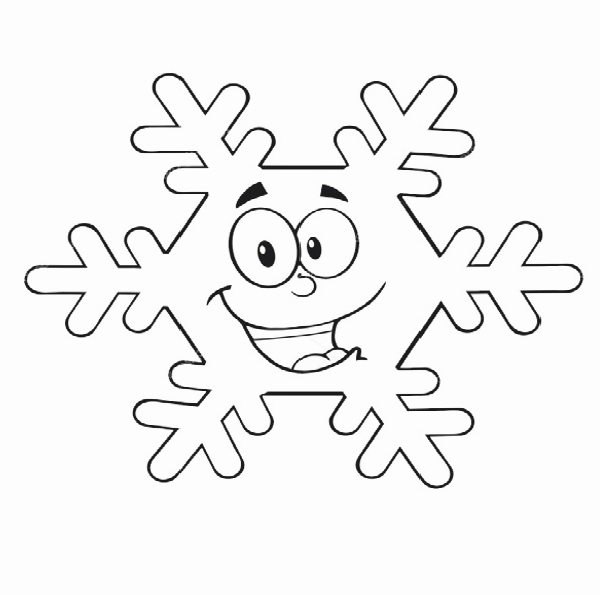 kolorowanka ze śnieżką do druku online dla dzieci
