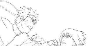 Online kifestőkönyv Naruto és Itachi harca