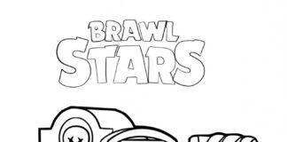 Online színezőkönyv Brawl Stars