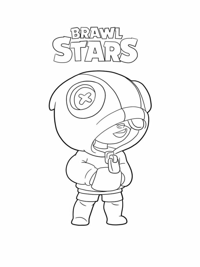 Online coloring book Brawl Stars hoodie