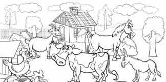 Farm fun online coloring book