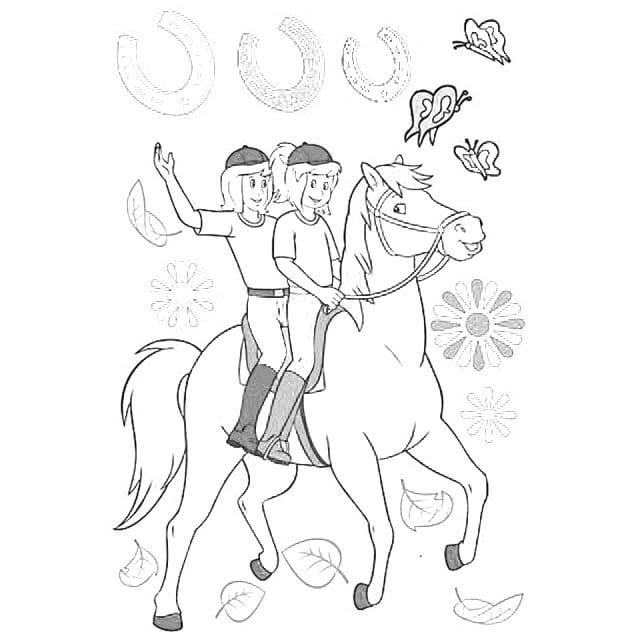 Online värityskirja Horse Riding