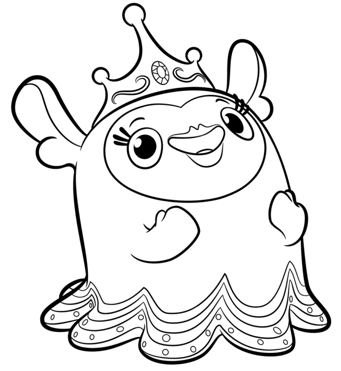 Online coloring book Princess Flug