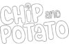 Online színezőkönyv Logo Chip és burgonya