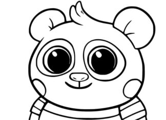 Nico Panda Online-Malbuch