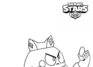 Livro colorido on-line Personagem de Brawl Stars