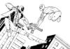 página para colorear online spiderman vs deadpool