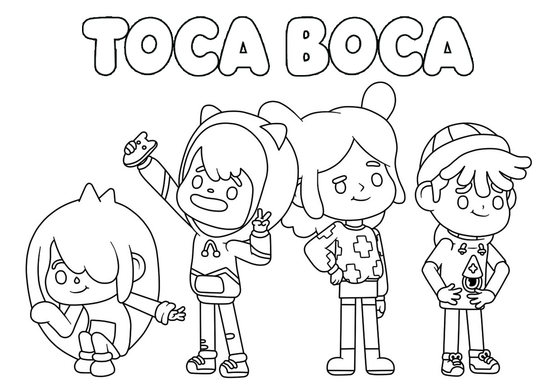 Toca Boca Life World coloring book to print and online