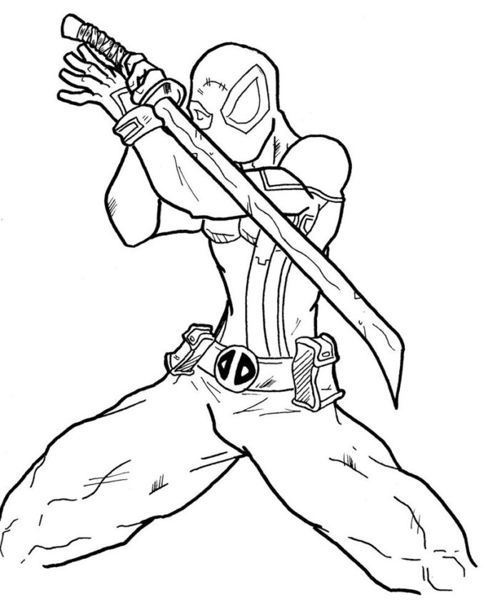 coloring page online at the ready for battle