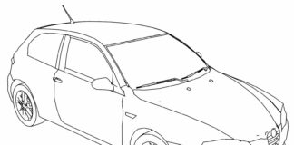 Livro online para colorir Alfa Romeo 147