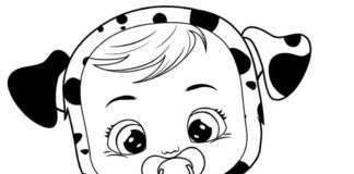 Dotty Cry Babie livro online para colorir