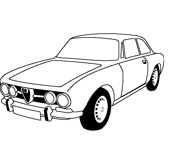 Livre de coloriage en ligne Alpha-Romeo-1750-GTV