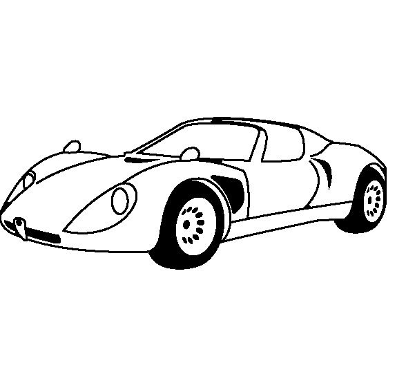 Online coloring book Alfa Romeo 33 Stradale 1968