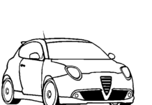 Online-Malbuch Alfa Romeo Mito