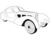Libro para colorear en línea Coche Bugatti de época