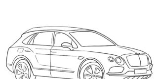 Färgbok online Bentley Bentayga