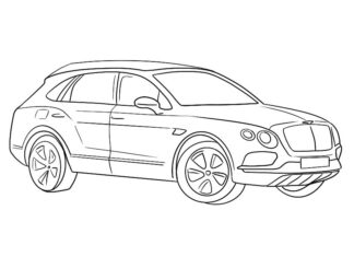 Livre de coloriage en ligne Bentley Bentayga