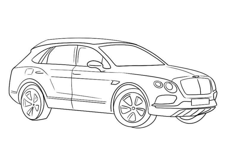 Disegni Da Colorare Di Bentley Bentayga Disegnibellidacolorareit ...