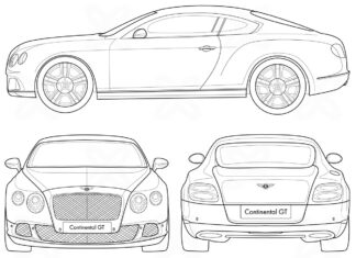 オンライン塗り絵 Bentley Continental GT