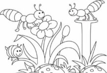 Online coloring book Spring is waking up from its slumber