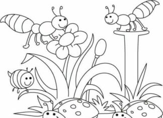 Online coloring book Spring is waking up from its slumber