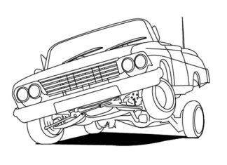 Livro online para colorir Cadillac car