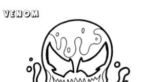 Chibi Venom online coloring book