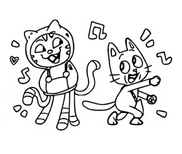 Online coloring book by DJ Catnip and Panda Paws