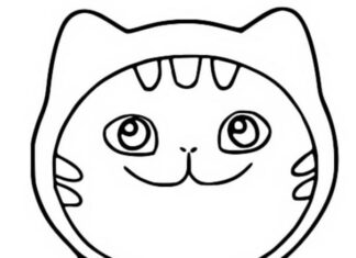 Livro colorido online do DJ Catnip de Gabi's Cat House