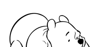 Livro para colorir online Balão inflável com Winnie the Pooh